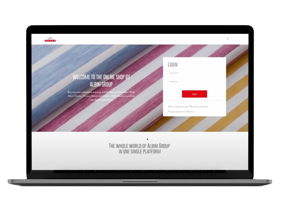 Albini Group: implementation of a new B2B eCommerce platform